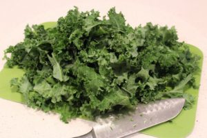 Kale provides minerals for hair growth